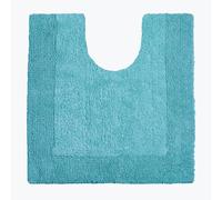 Allure Bath Fashions Elegance Reversible Heavyweight Pedestal Mat in Turquoise Allure Bath Fashions Turquoise