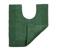 Allure Bath Fashions Elegance Reversible Heavyweight Pedestal Toilet Mat - Dark Green