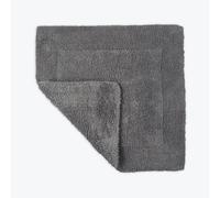 Allure Bath Fashions Elegance Reversible Heavyweight Shower Mat - Charcoal Grey