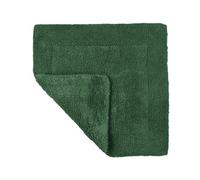 Allure Bath Fashions Elegance Reversible Heavyweight Square Bath Mat - Dark Green