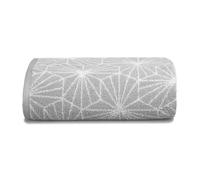 Allure Geometric Design Bath Towel, Pack of 2, 70 x 125cm, 100% Cotton, Super soft, Washable (Grey)