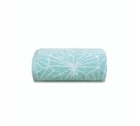 Geometric Design Jacquard Bath Towel Allure Bath Fashions Duck Egg Blue Hand Towel