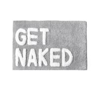 Allure Bath Fashions Get Naked Bath Mat - Grey/white