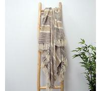 Allure Bath Fashions Herringbone Throw Blanket in Natural | Size: 150 cm x 200 cm Allure Bath Fashions Natural 150 cm x 200 cm