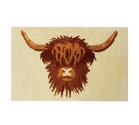 Allure Bath Fashions Highland Cow Bath Mat - Non Slip & Super Soft