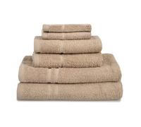 Allure Bath Fashions Hotel Essentials Cotton 6 Piece Towel Set - Stone