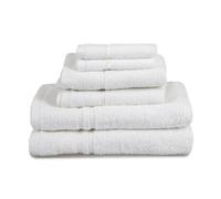 Allure Bath Fashions Hotel Essentials Cotton 6 Piece Towel Set - White
