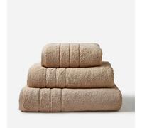 Allure Pair of Hotel Bath Towels - Stone, Brown