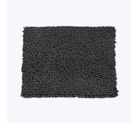 Allure Jumbo Chenille Bath Mat Non Slip 50 x 70cm, Luxurious Deep Pile Bobbles, Super Soft & Absorbent Bathmat, Easy Care & Quick Dry (Charcoal Grey)