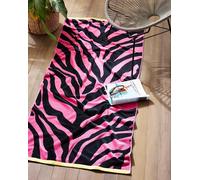 Allure Bath Fashions Jumbo Zebra Print Beach Towel 90 x 180cm - 100% Cotton in Pink Allure Bath Fashions Pink