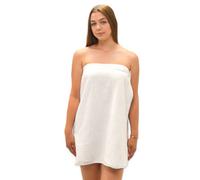 Allure Bath Fashions Ladies Adjustable Shower Wrap - White, S/m