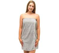 Allure Bath Fashions Ladies Towel Shower Wrap Grey