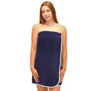 Allure Bath Fashions Ladies Towel Shower Wrap Navy