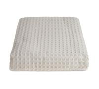 Allure Bath Fashions Luxury Hotel Waffle Throw Blanket Bedspread - 100% Cotton in Taupe | Size: Small Allure Bath Fashions Taupe Small