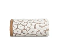 (Beige/Cream, Hand Towel) Allure Luxury Jacquard Leopard Print Bath Towels