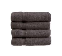 Allure Bath Fashions Luxury Zero Twist Egyptian Cotton 4 Pack Face Cloths - Charcoal Grey