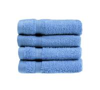Allure Bath Fashions Luxury Zero Twist Egyptian Cotton 4 Pack Face Cloths - Cornish Blue