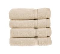 Allure Bath Fashions Luxury Zero Twist Egyptian Cotton 4 Pack Face Cloths - Cream