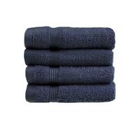 Allure Bath Fashions Luxury Zero Twist Egyptian Cotton 4 Pack Face Cloths - Navy