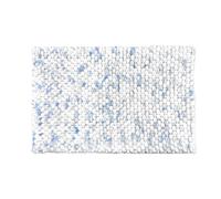 Allure Bath Fashions Marl Chunky Bobble Bath Mat Non Slip in Blue Allure Bath Fashions Blue