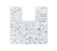 Allure Bath Fashions Marl Chunky Bobble Pedestal Toilet Mat Non Slip - Blue