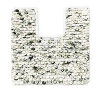 Allure Bath Fashions Marl Chunky Bobble Pedestal Toilet Mat Non Slip in Green Allure Bath Fashions Green