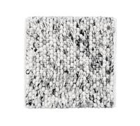 Allure Bath Fashions Marl Chunky Bobble Square Bath Mat Non Slip in Dark Grey Allure Bath Fashions Dark Grey