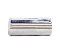 Allure Pair of Merlin Striped Bath Towels - Navy, Blue