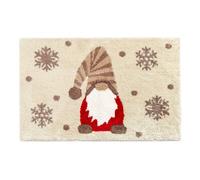 Allure Bath Fashions Neutral Gonk Christmas Bath Mat - Non Slip & Super Soft in Beige Allure Bath Fashions Beige Bath Mat