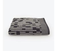 Allure Bath Fashions Pop Up Zero Twist Barcode Stripe Bath Sheet - Dark Steel