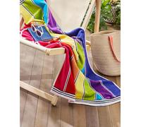Allure Bath Fashions Rainbow Stripe Beach Towel - 100% Cotton Allure Bath Fashions Multicolor