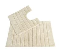 Allure Linear Rib 2 Piece Bathroom Set - Cream, Cream
