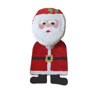 Allure Bath Fashions Santa 2pc Toilet Seat Cover & Pedestal Set in Red Allure Bath Fashions Red