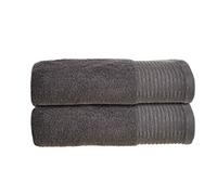 Allure Bath Fashions Set of Two Sparkle Luxury Bath Towels, Shimmering Metallic Edge, Soft 100% Combed Cotton, Made in Turkey, 70cm x 130cm, 550gsm - Fully Guaranteed.