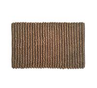 Allure Chunky Bobble Sparkle Non Slip Bath Mat 50 x 80cm - Super Soft & Absorbent Satin Striped Bathroom Rug (Mocha)