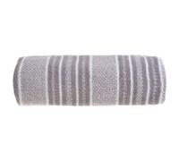 Allure Bath Fashions Striped Bath Sheet Towel - Grey