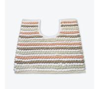 Allure Bath Fashions Striped Chunky Bobble Pedestal Mat in Pale Pink Allure Bath Fashions Pale Pink