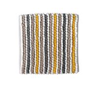 Allure Bath Fashions Striped Chunky Bobble Shower Mat - Mustard