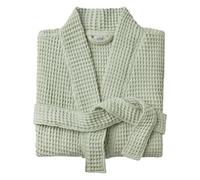 Allure Bath Fashions Unisex Bathrobe Lightweight Textured Waffle Robe - Soft Hotel Dressing Gown, Kimono (Small/Medium, Sage Green)