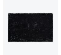 Allure Bath Fashions Velvet Chenille Bobble Bath Mat Non-Slip - Black