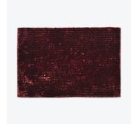 Allure Newbury Chenille Bath Mat - Bordeau