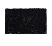 Allure Bath Fashions Velvet Chenille Bobble Bath Mat Non-Slip in Black Allure Bath Fashions Black