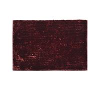 Allure Bath Fashions Velvet Chenille Bobble Bath Mat Non-Slip in Burgundy Allure Bath Fashions Burgundy