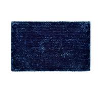 Allure Newbury Chenille Bath Mat - Navy
