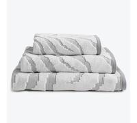 Allure Bath Fashions Zebra Print Sculpted Bath Towel in Grey | Size: Bath Sheet Allure Bath Fashions Grey Bath Sheet