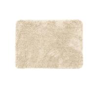 Allure Bling Shower Mat Non Slip Bath Mat 40 x 60cm - Super Soft, Deep Pile Microfibre Small Bathroom Mat with Sparkle Threads (Beige)