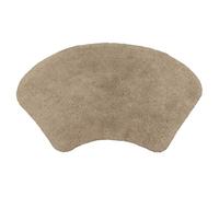 (Mocha) Curved Bath Mat 48 x 80cm, 100% Cotton Shower Mat