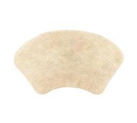 Allure Curved Shower Mat 48 x 80cm - 100% Cotton Shaped Bath Mat, Super Soft, Absorbent, Washable Bathroom Rug for Quadrant Shower Cubicle, Bathtub (Stone)