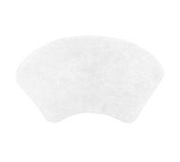 Allure Curved Shower Mat 48 x 80cm - 100% Cotton Shaped Bath Mat, Super Soft, Absorbent, Washable Bathroom Rug for Quadrant Shower Cubicle, Bathtub (White)