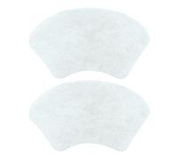 Allure Curved Shower Mat 48 x 80cm Set of 2 - 100% Cotton Shaped Bath Mats, Super Soft, Absorbent, Washable Bathroom Rugs for Quadrant Shower Cubicle, Bathtub (White)